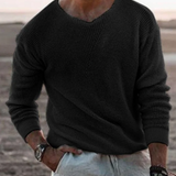Men's Sweater Knit Crewneck Long Sleeve - Casual Wear