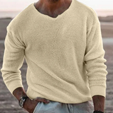 Men's Sweater Knit Crewneck Long Sleeve - Casual Wear