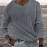 Men's Sweater Knit Crewneck Long Sleeve - Casual Wear