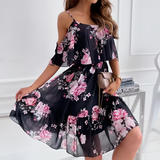 Women’s Ruffled Layered A-Line Dress - Summer Wear