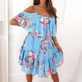 Women’s Ruffled Layered A-Line Dress - Summer Wear