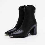 Women's Ankle Boots Pointed Toe Block Heel - Casual Wear