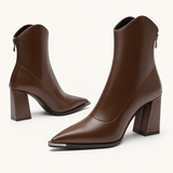 Women's Ankle Boots Pointed Toe Block Heel - Casual Wear