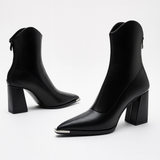 Women's Ankle Boots Pointed Toe Block Heel - Casual Wear