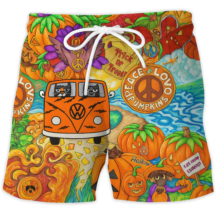 Men's Swim Shorts Drawstring Waist - Beach Vacation Wear