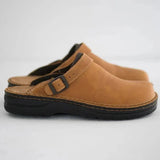 Men's Suede Mule Clogs Buckle Strap Slip-On - Casual Wear
