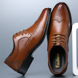Men's Wingtip Oxfords Lace Up - Formal Office Wear