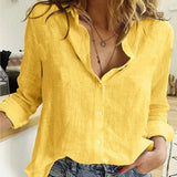 Women's Button-Up Blouse Bird Print - Casual Wear