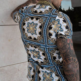 Men's Shirt and Shorts Set Printed Short Sleeve - Beach Wear