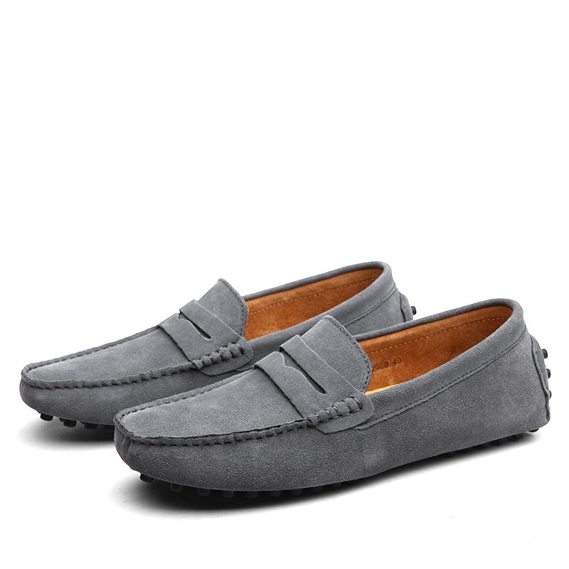 Men's Loafers Slip On Round Toe - Casual Driving Shoes