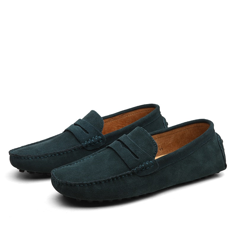 Men's Loafers Slip On Round Toe - Casual Driving Shoes