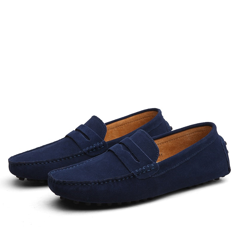 Men's Loafers Slip On Round Toe - Casual Driving Shoes