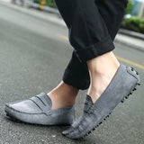 Men's Loafers Slip On Round Toe - Casual Driving Shoes