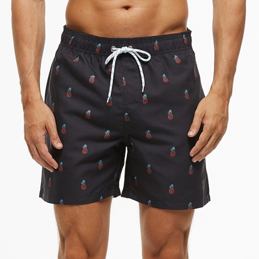 Men's Swim Trunks Drawstring Waist Shark Print - Beach & Pool Wear