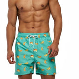 Men's Swim Trunks Drawstring Waist Shark Print - Beach & Pool Wear