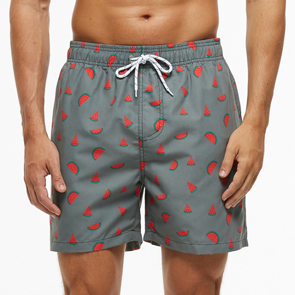 Men's Swim Trunks Drawstring Waist Shark Print - Beach & Pool Wear