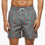 Men's Swim Trunks Drawstring Waist Shark Print - Beach & Pool Wear