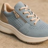 Women's Lace-Up Sneakers Chunky Sole Colorblock - Casual Walking