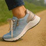 Women's Lace-Up Sneakers Chunky Sole Colorblock - Casual Walking