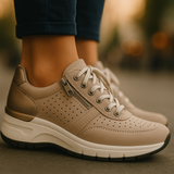 Women's Lace-Up Sneakers Chunky Sole Colorblock - Casual Walking