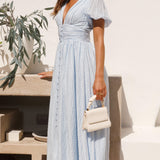 Women's Midi Dress Textured Down - Daytime Casual