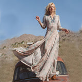 Women's Maxi Dress Paisley Print - Outdoor Festival