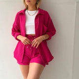 Women's Oversized Breathable Two Piece Set - Summer Casual Wear