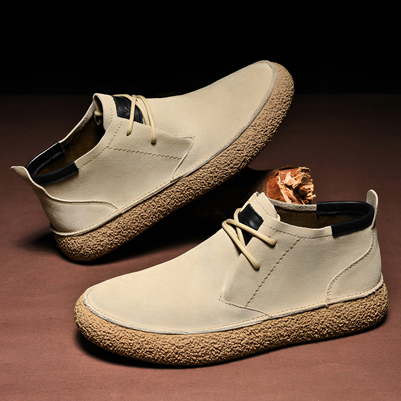 Men's Chukka Boots Suede Finish - Casual Daily Wear