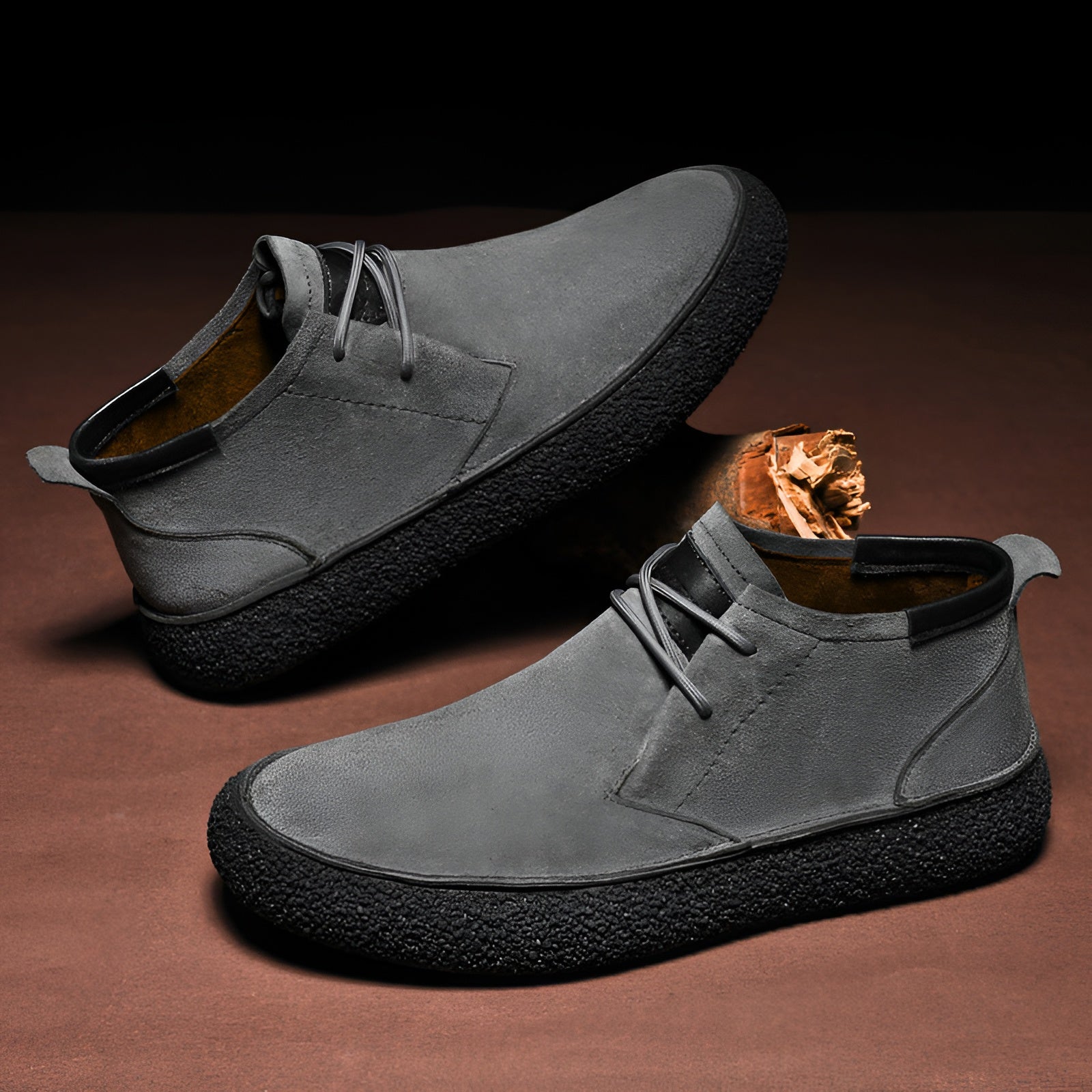 Men's Chukka Boots Suede Finish - Casual Daily Wear