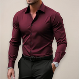 Men's Shirt Slim Fit Long Sleeve - Office Wear