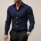 Men's Shirt Slim Fit Long Sleeve - Office Wear