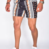 Men's Shirt and Shorts Set Printed Short Sleeve - Beach Wear