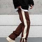 Men's Track Pants Side Stripe Zipper - Streetwear Casual Wear
