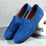 Men's Suede Penny Loafers Slip-On - Casual Business Wear