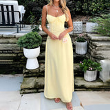 Women's Maxi Dress Tie Front - Summer Wedding