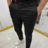 Men's Dress Pants Slim Fit Cropped - Business Casual