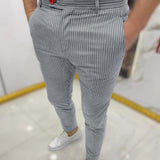 Men's Dress Pants Slim Fit Cropped - Business Casual