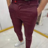 Men's Dress Pants Slim Fit Cropped - Business Casual