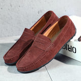 Men's Suede Penny Loafers Slip-On - Casual Business Wear