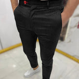 Men's Dress Pants Slim Fit Cropped - Business Casual