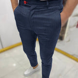 Men's Dress Pants Slim Fit Cropped - Business Casual