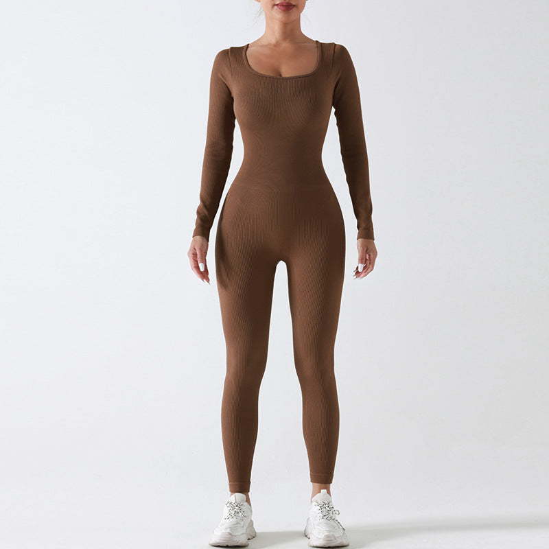 Women's Neck Fitted Long Sleeve Bodysuit - Active and Casual Wear