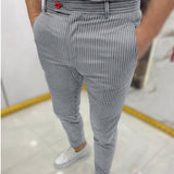 Men's Dress Pants Slim Fit Cropped - Business Casual