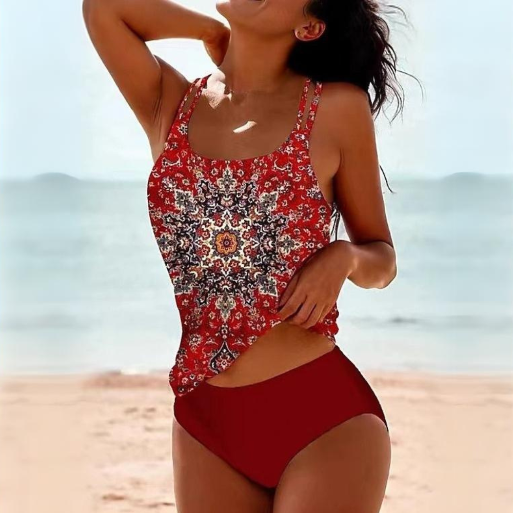 Women's Tankini Swimsuit Two Piece - Beach Wear