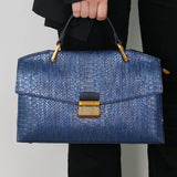 Women's Handbag Crocodile Embossed Top Handle - Formal Wear