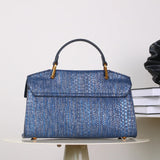 Women's Handbag Crocodile Embossed Top Handle - Formal Wear