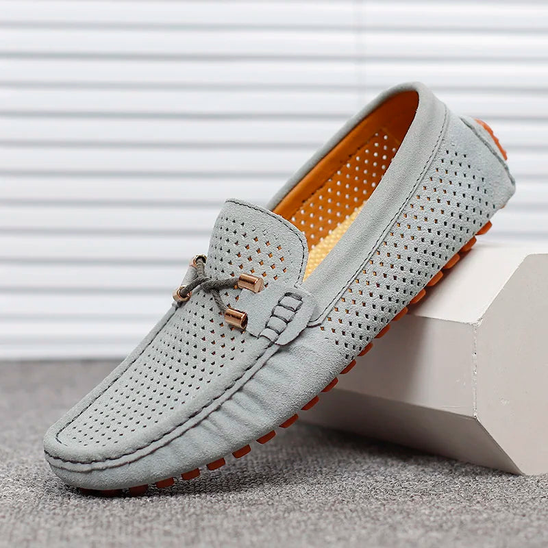 Men's Loafers Perforated Pattern Tassel Detail - Casual Wear