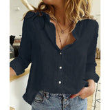 Women's Button-Up Blouse Bird Print - Casual Wear