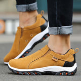 Men's Slip On Sneakers Contrast Sole - Casual Wear