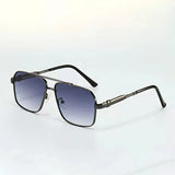 Men's Navigator Sunglasses Gold Metal Gradient - Travel And Leisure